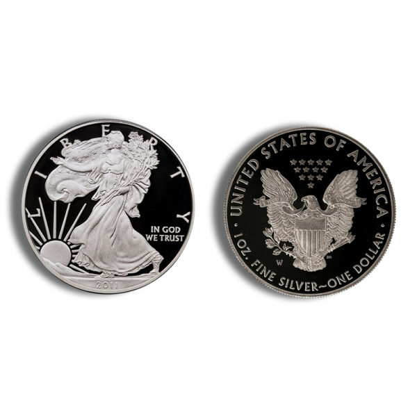 2011 American Silver Eagle 5 Coin Anniversary Set w/ Box & COA - Image 4