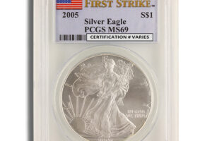 2005 Silver Eagle PCGS MS69