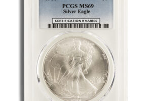 1986 Silver Eagle PCGS MS69