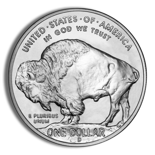 2001-D $1 Silver Buffalo Commem - BU (w/Box & COA) - Image 3