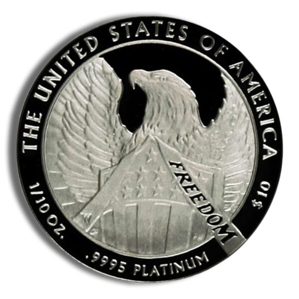2007-W 1/10 oz Burnished Platinum Eagle $10 (Cap Only) - Image 2