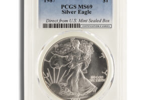 1987 Silver Eagle PCGS MS69