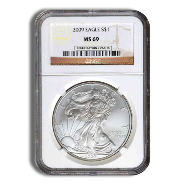 2009 Silver Eagle NGC MS69