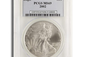 2002 Silver Eagle PCGS MS69