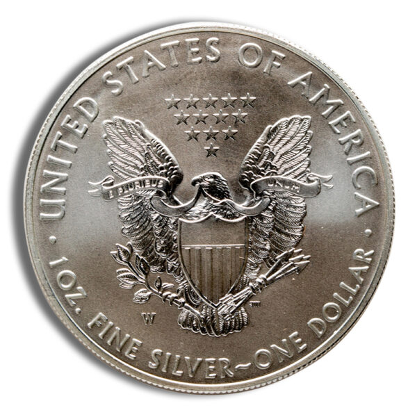 2017-W Burnished Silver Eagle with Box & COA - Image 3