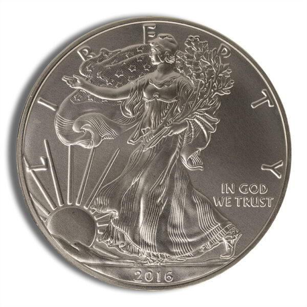 2016-W Burnished Silver Eagle with Box & COA - Image 2