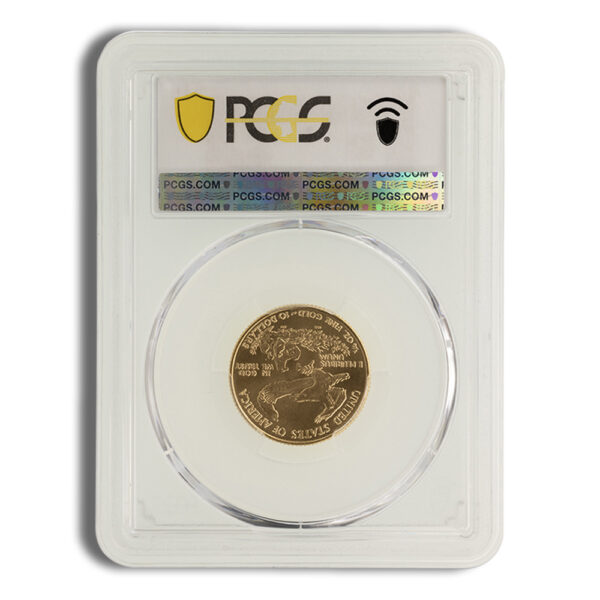 2002 1/4 oz Gold Eagle $10 PCGS MS69 - Image 2
