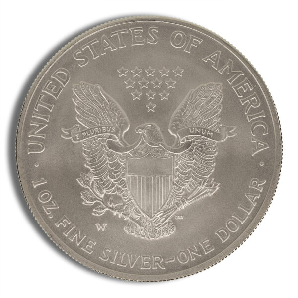 2008-W Reverse of 2007 Burnished Silver Eagle with Box & COA - Image 3