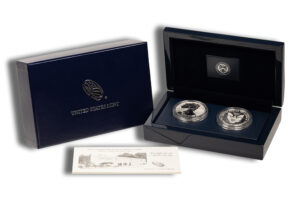 2013 American Eagle West Point Two-Coin Silver Set w/ Box & COA