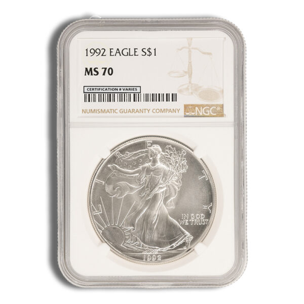 1992 Silver Eagle NGC MS70