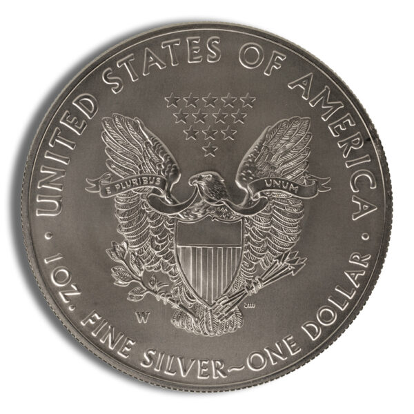 2018-W Burnished Silver Eagle with Box & COA - Image 3