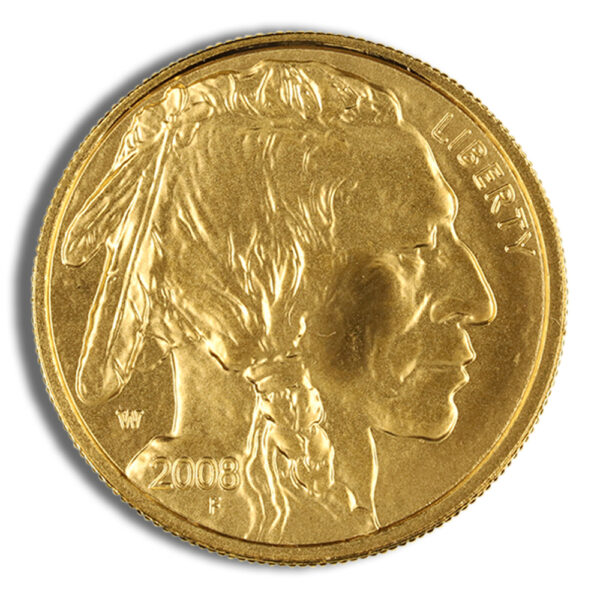 2008-W 1/10 oz Burnished Gold Buffalo (w/Box/COA) - Image 2