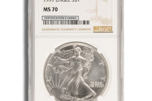 1991 Silver Eagle NGC MS70