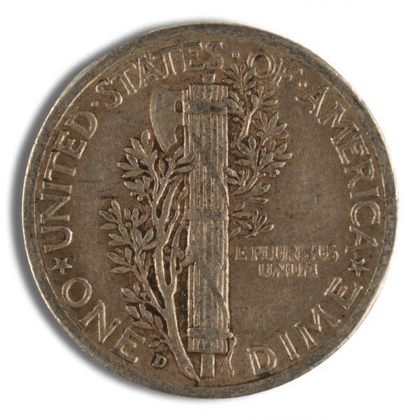 $1 FV 90% Silver Mercury Dimes - XF - Image 2