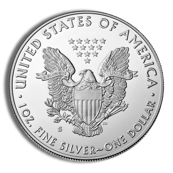 2018-S Proof Silver Eagle with Box & COA - Image 3