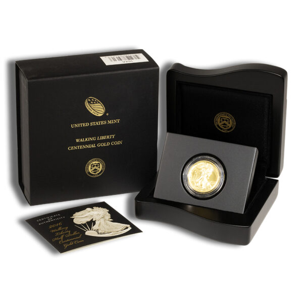 2016-W 1/2 oz Gold Walking Liberty Centennial Coin w/OGP - Image 3