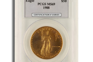 1988 1 oz Gold Eagle $50 PCGS MS69