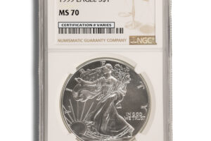 1999 Silver Eagle NGC MS70