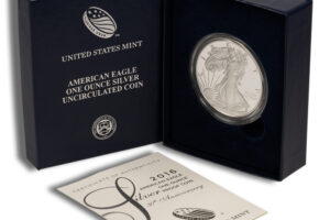 2016-W Proof Silver Eagle with Box & COA - 30th Anniversary