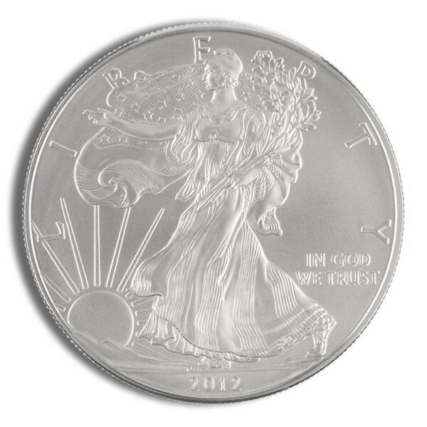 2012-W Burnished Silver Eagle with Box & COA - Image 2