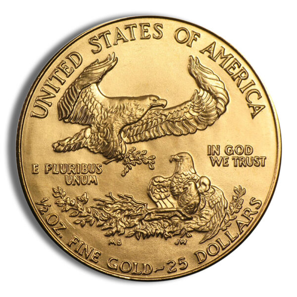 1987 1/2 oz Gold Eagle - BU (MCMLXXXVII) - Image 2