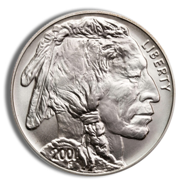 2001-D $1 Silver Buffalo Commem - BU (w/Box & COA) - Image 2