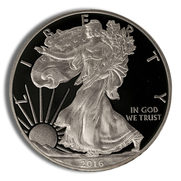 2016-W Proof Silver Eagle with Box & COA - 30th Anniversary - Image 2