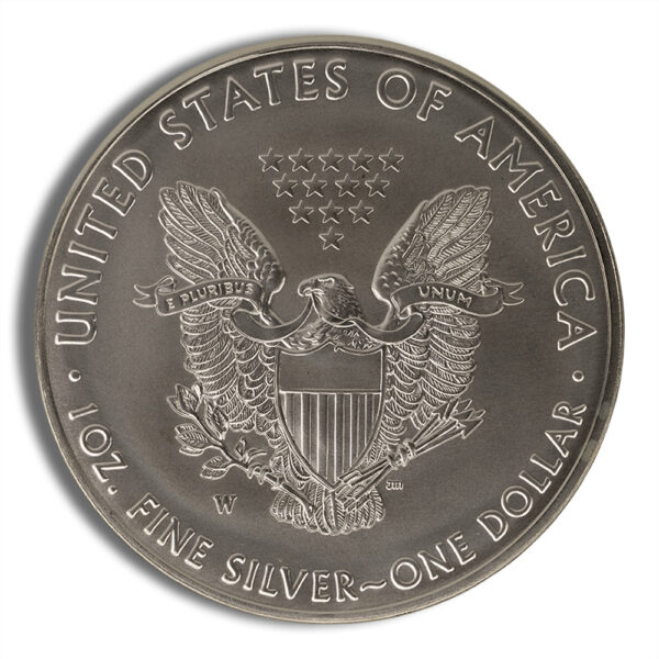 2016-W Burnished Silver Eagle with Box & COA - Image 3