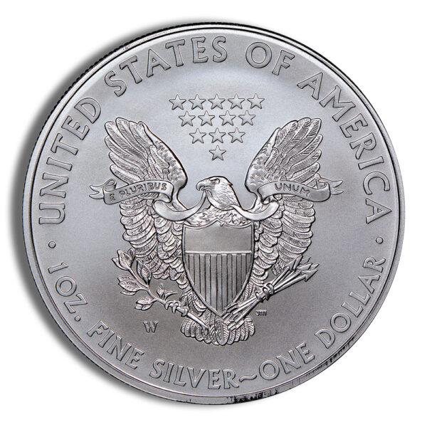 2015-W Burnished Silver Eagle with Box & COA - Image 3