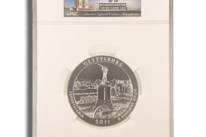2011-P 5 oz ATB Gettysburg Silver Coin NGC SP70