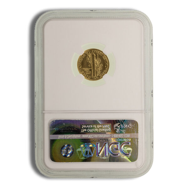 2016-W 1/10 oz Gold Mercury Dime Centennial Coin NGC SP69 - Image 2