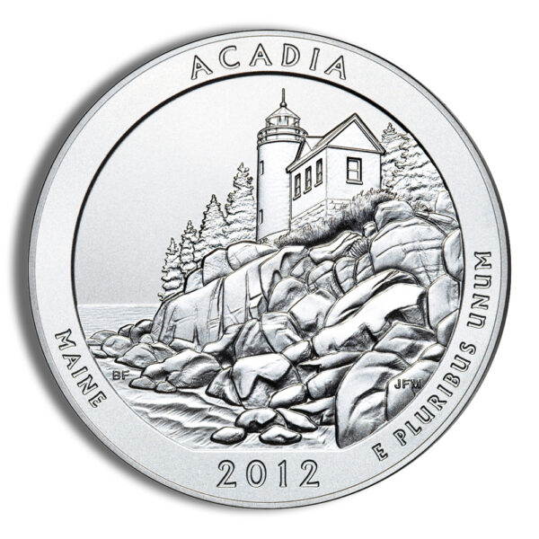 2012-P 5 oz ATB Acadia Silver Coin NGC SP70 - Image 3