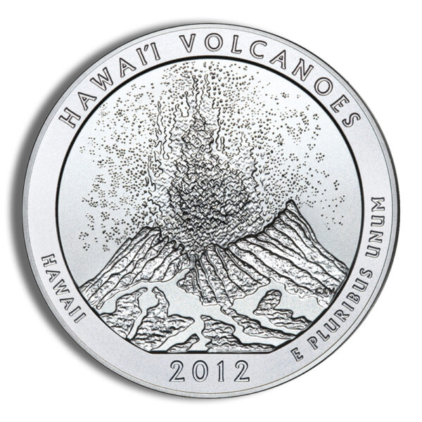 2012-P 5 oz ATB Hawaii Volcanoes Silver Coin - Burnished (Cap Only) - Image 2