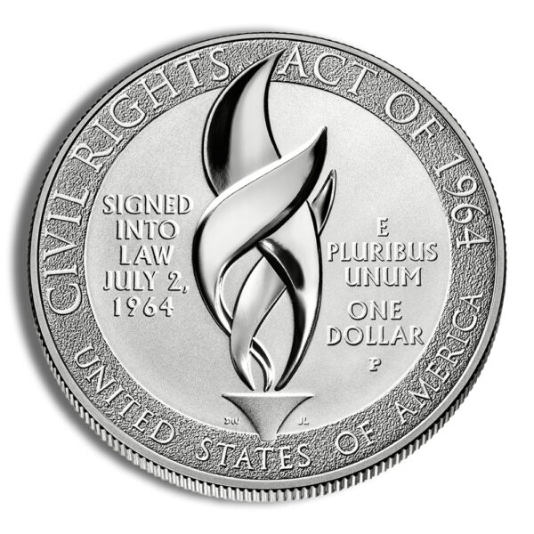 2014-P $1 Civil Rights Act Silver Commem - Proof - Image 2