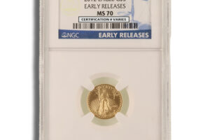 2012 1/10 oz Gold Eagle $5 NGC MS70 ER