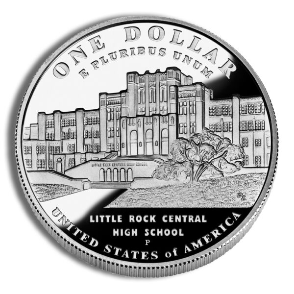 2007-P $1 Little Rock, Deseg Silver Commem - Proof - Image 2