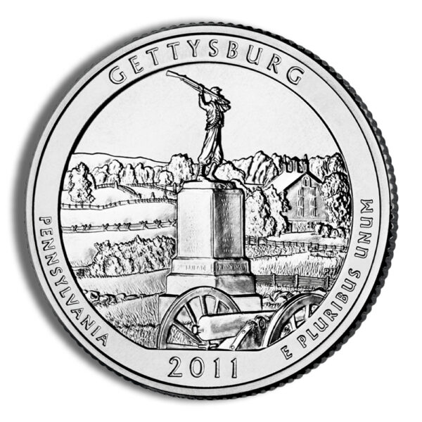 2011-P 5 oz ATB Gettysburg Silver Coin NGC SP70 - Image 3
