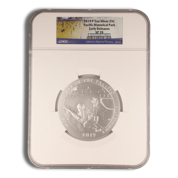 2019-P 5 oz ATB War in the Pacific Silver Coin NGC SP70 - Image 2