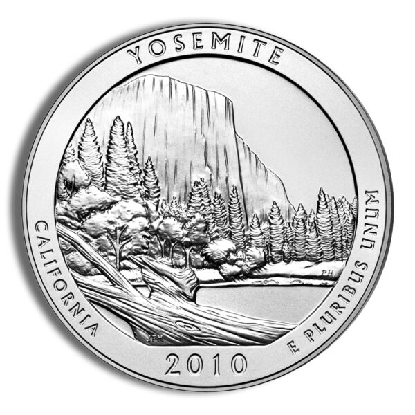 2010-P 5 oz ATB Yosemite Silver Coin - Burnished (Cap Only) - Image 2