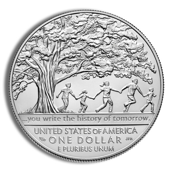 2017-P $1 Boys Town Centennial Silver Commem - BU - Image 2