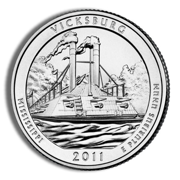 2011 5 oz ATB Vicksburg Silver Coin NGC MS69PL - Image 3