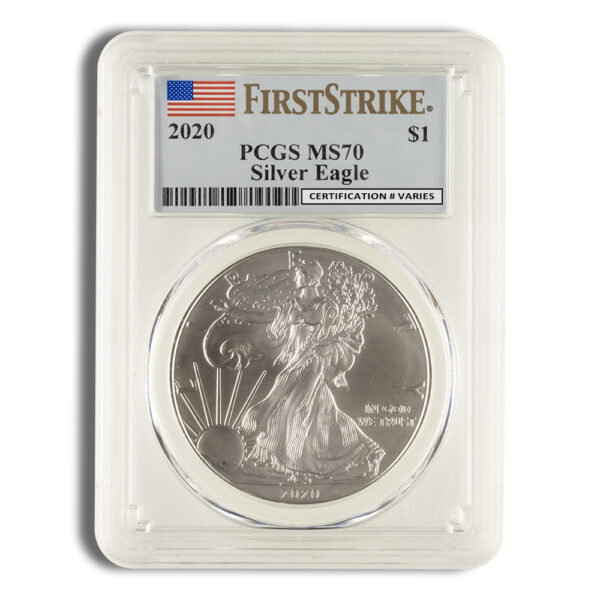 2020 Silver Eagle PCGS MS70 First Strike