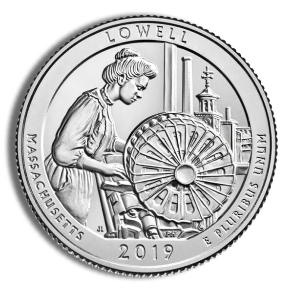 2019-P 5 oz ATB Lowell  Silver Coin NGC SP70 - Image 3