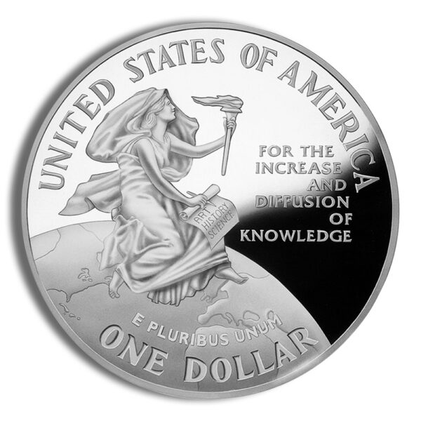 1996-P $1 Smithsonian Silver Commem - Proof - Image 2