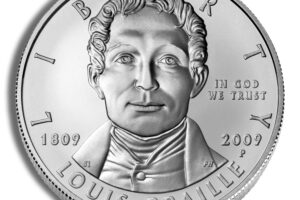 2009-P $1 Louis Braille Silver Commem - BU
