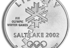 2002-P $1 SLC Winter Olym Silver Commem - BU