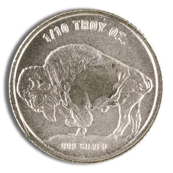1/10 oz Silver Round - Buffalo - Image 2