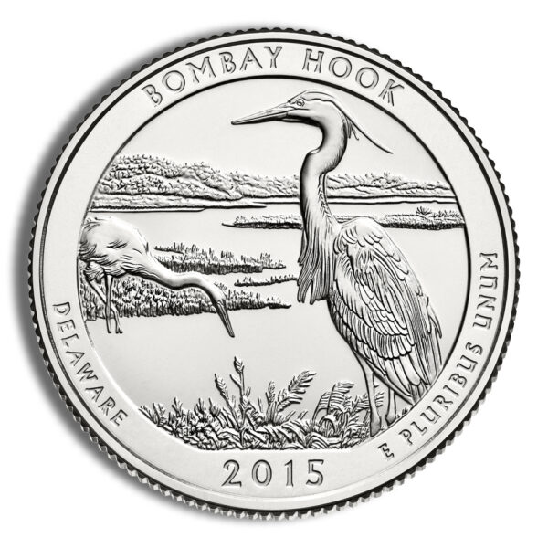 2015-P 5 oz ATB Bombay Hook Silver Coin NGC SP70 - Image 3