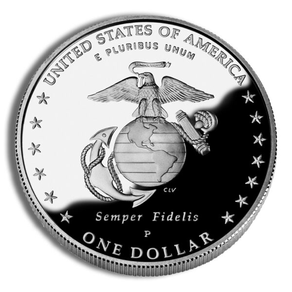 2005-P $1 Marine Corps Silver Commem - Proof - Image 2