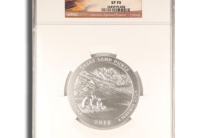 2014-P 5 oz ATB Great Sand Dunes Silver Coin NGC SP70